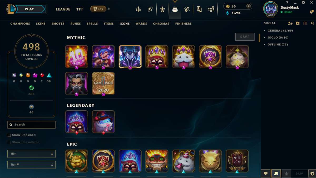 Penjualan akun permainan League of Legends